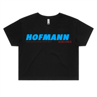 HOFMANN AIRLINES crop top